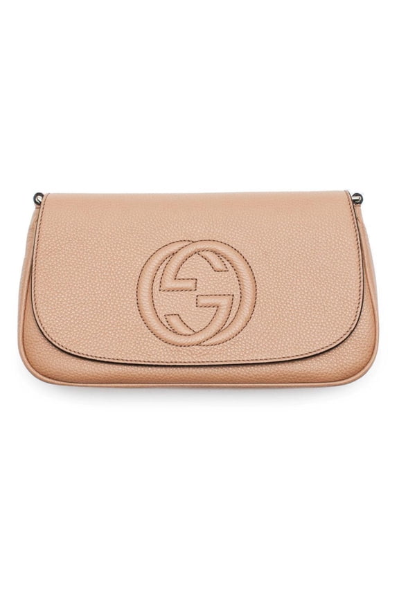 Soho Disco GG Camelia Beige Tassel Chain Crossbody Bag 536224