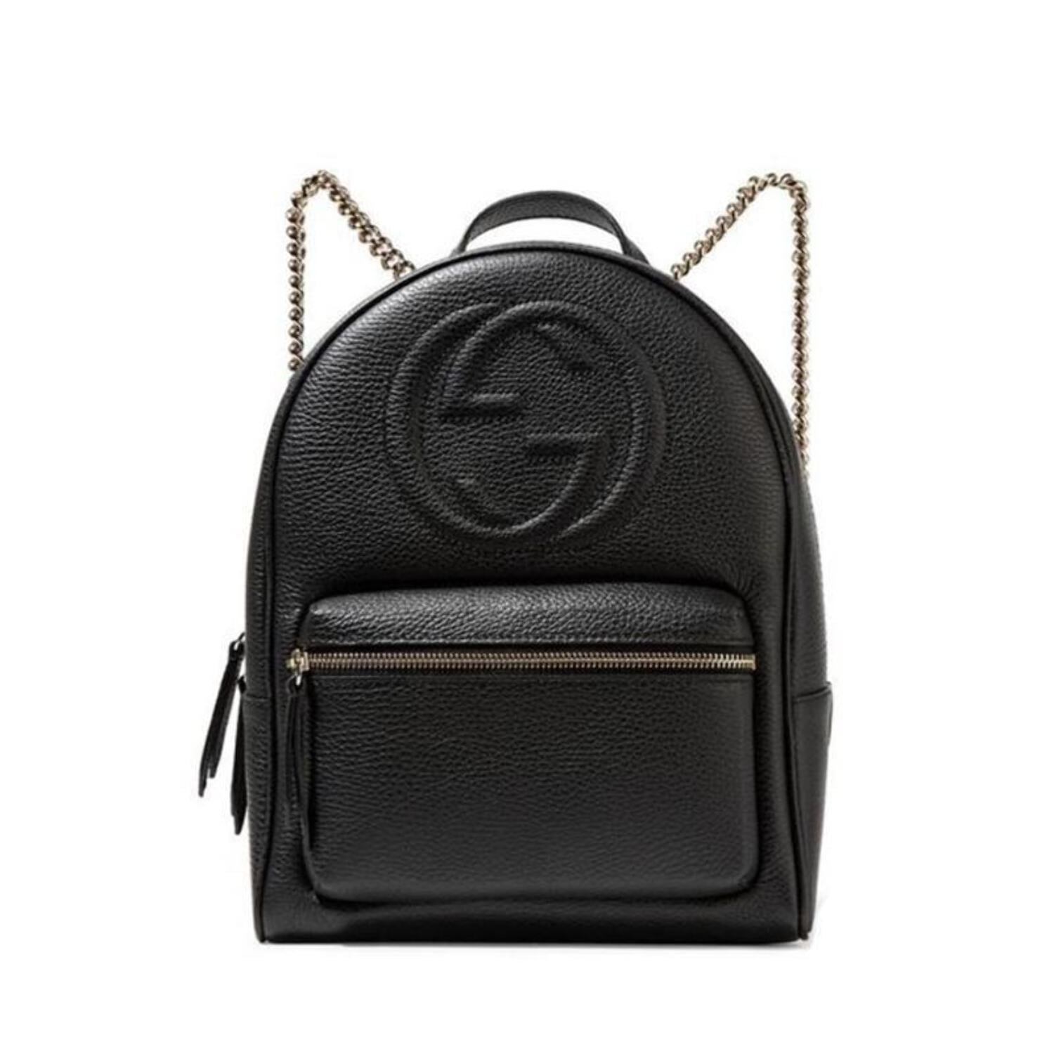 gucci backpack black leather