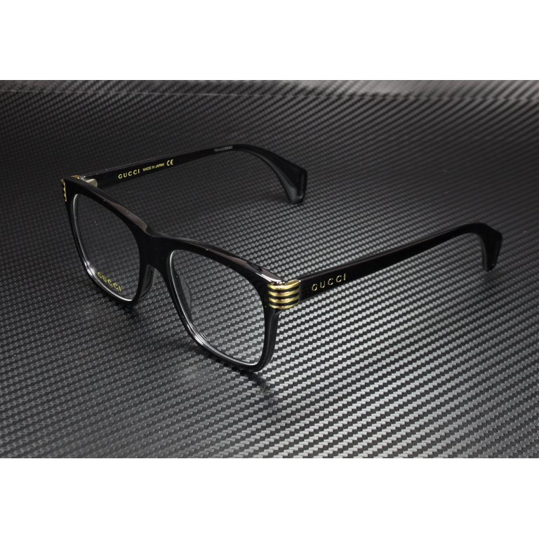 Gucci Square Eyeglasses GG0526O 001 Black 54mm 526 - Walmart.com