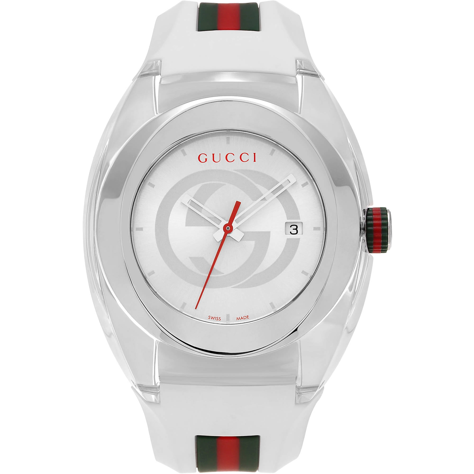 Gucci Unisex Stainless Steel Nylon YA137102 Sync XXL Transparent