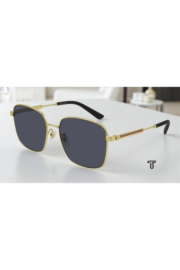 Unisex Sunglasseswith Original Case, Gold Grey