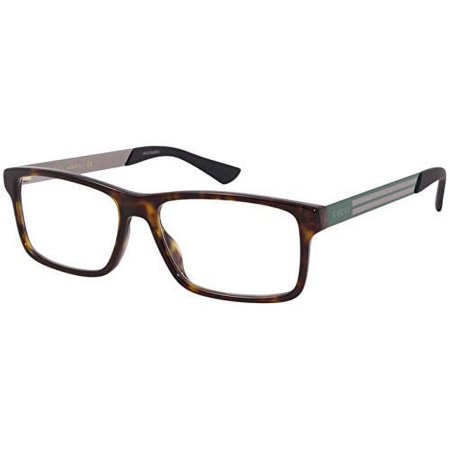 Gucci Web GG0692O 002 Eyeglasses Men's Havana/Green Full Rim Optical Frame 55mm