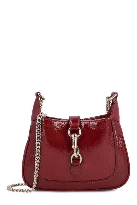 Women's Compact Rectangular Mini 'Jackie' Bag In Smooth Calf Skin Red