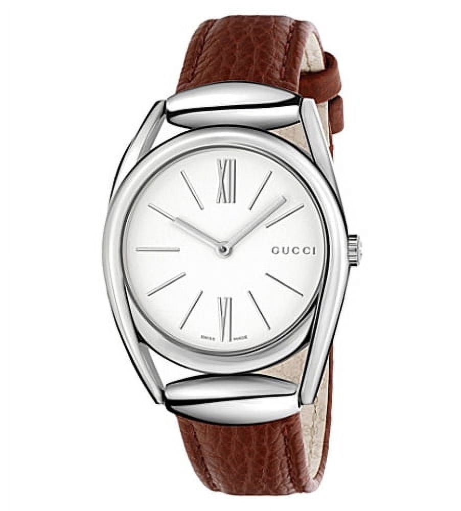 Gucci Horsebit Brown Dial Leather Ladies Watch YA140408 Gucci Women main image 4
