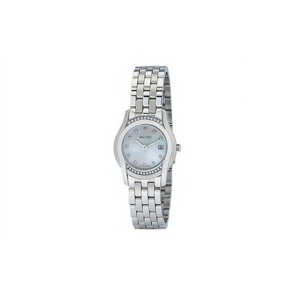 Gucci YA055510 Ladies Watch 5505 Mother of Pearl Dial Stainless steel Diamonds