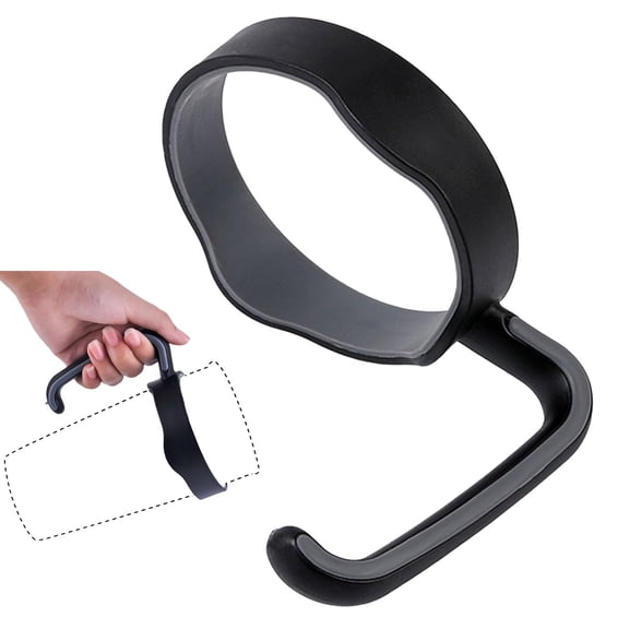 Guczhu Coffee Mug Handle Replacement for 20Oz Tumblers, Anti-Slip Travel Cup Grip, Black Cup Holder Attachment