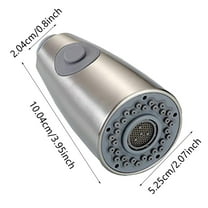 Guczhu Kitchen Faucet Spray Head Stainless Steel-Pull Down Kitchen Faucet Sprayer Head Replacement Pull Out Kitchen Faucet Spray Head Bruhsed 2 Function Sprayer A