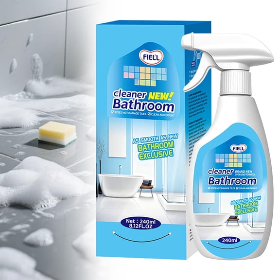 Guczhu Nitvei 5 in 1 Floor Cleaner, Toilet and Bathroom Cleaner Spray 240Ml, Green Technology Cleaning for Tiles, Soap Scum, Limescale, Streak Free