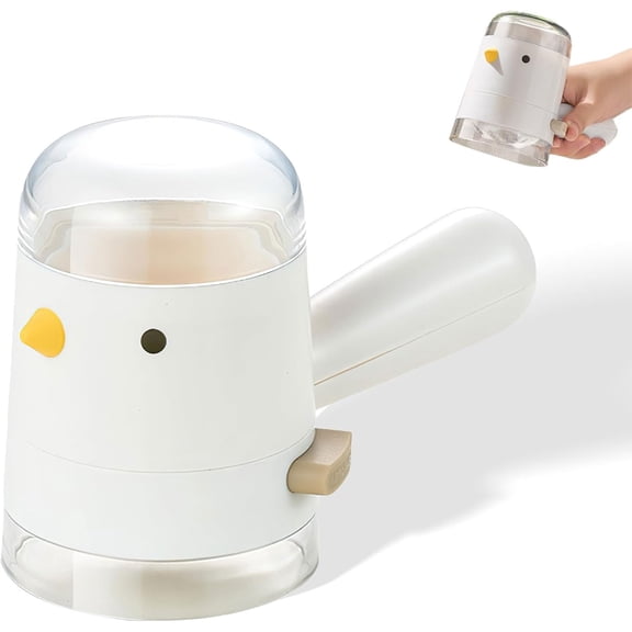 Guczhu Salt or Pepper Shaker, 3 Oz Refillable Dispenser, Cute Kitchen Accessory Small Seasoning Jar for Table or Cooking Use, Decorative and Functional, Ceramic, White