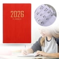 thumbnail image 1 of Guczhu School Pocket Notebook Organizers, Daily Plan Notebook with Travel Diary Function for 2026, Student Planner and Journal, Red, 1 of 8
