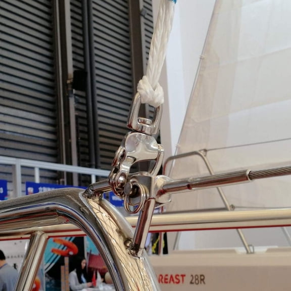 Guczhu Swivel For Boat Sailing Boat, 316 Stainless Steel Swivel, 70mm, Heavy Duty, for Fishing, Mooring, Rigging, Marine Hardware, Corrosion Resistant