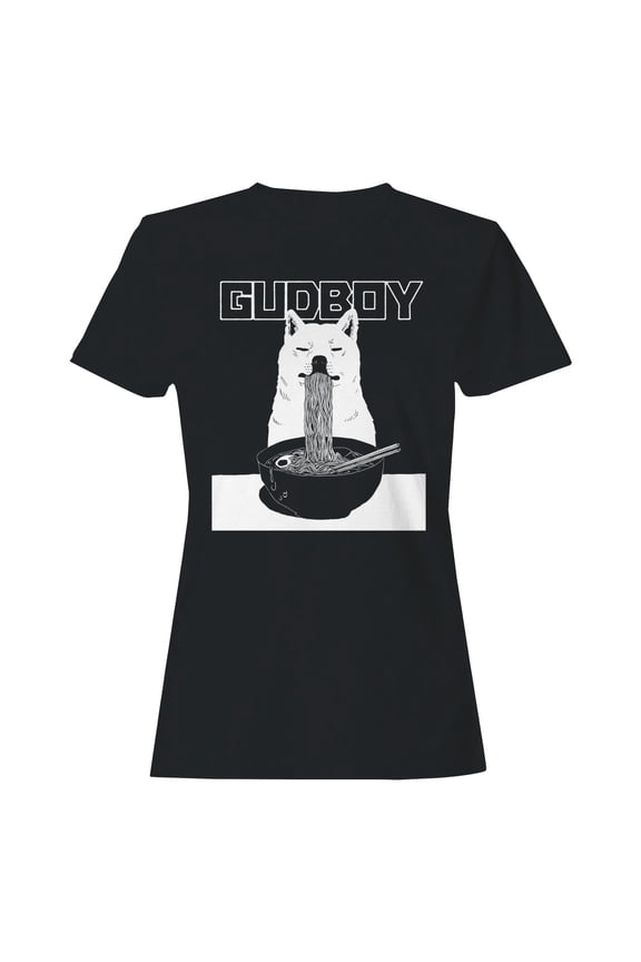 Gudboy Ramen Lover Design Women's T-shirt Black