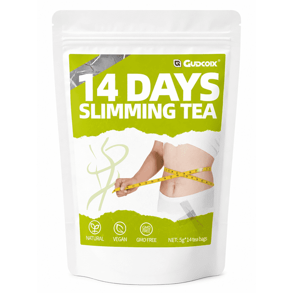 Gudcoix 14 Days Premium Herbal SlimmingTea Bags - Natural Botanical Tea With Moringa Leaves 14 Tea Bags(90g)