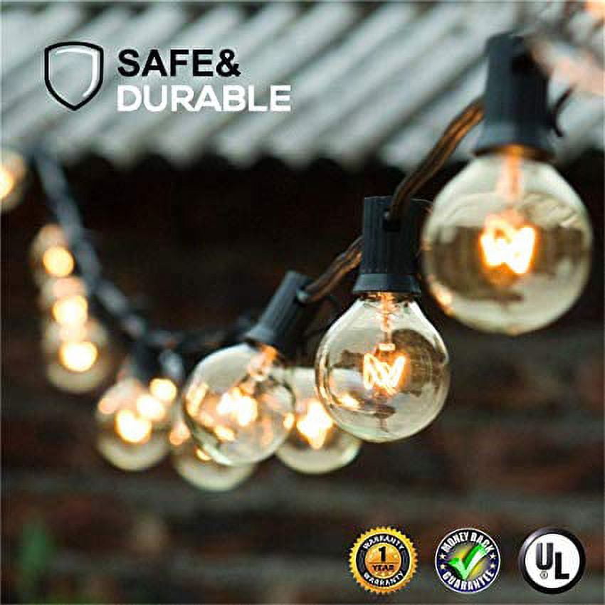 G40 27FT/25LED IP65 Waterproof Dusk to Dawn Outdoor Lamp Solar String Light  for Holiday Garden Home Christmas Wedding - China LED String Light, Solar  String Light