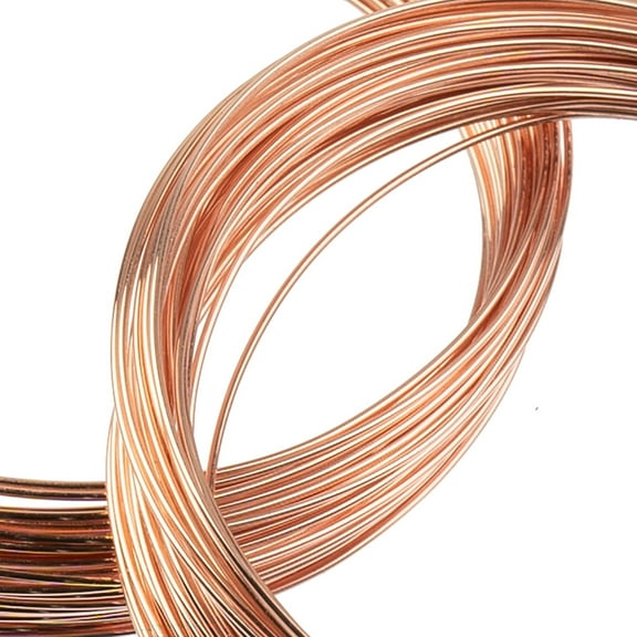 Gudebrod 22 Gauge (30ft) Rose Gold Non-Tarnish Medium Copper Craft Beading Wire for Jewelry Making
