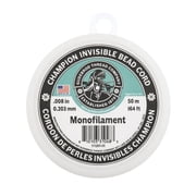 Gudebrod Champion 50m (164ft) 0.2mm Invisible Monofilament Clear Beading Cord