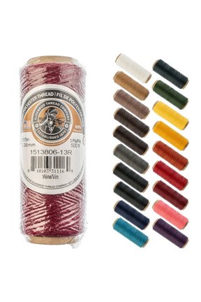 Waxed Thread 3ply 500ft Wine | Made In USA