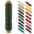 thumbnail image 1 of Gudebrod Waxed Thread Bobbin 25 Yards (75 ft) Olive | Made In USA, 1 of 4