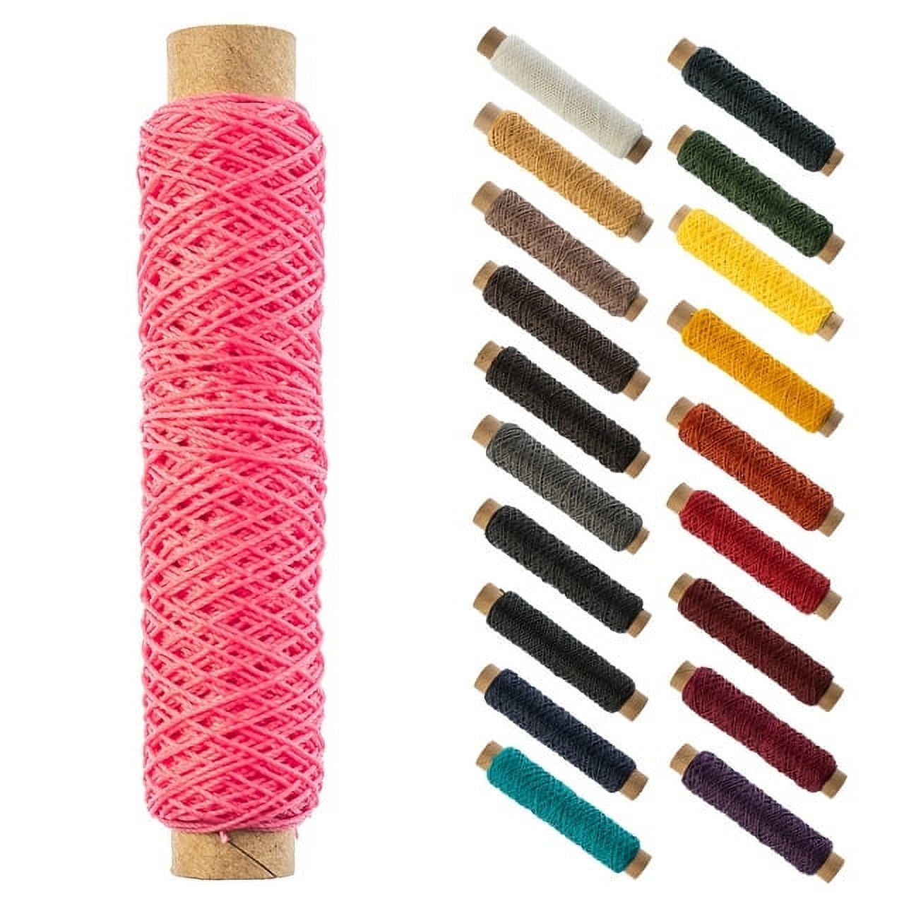 Gudebrod Waxed Thread Bobbin 25 Yards (75 ft) Pink | Made In USA ...