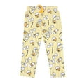 thumbnail image 1 of Gudetama All-Over Character Print Women's Yellow Sleep Pajama Pants-Large, 1 of 4