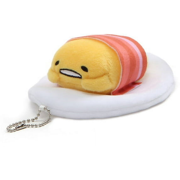 Gudetama Bacon Blanket Over Head, Keychain