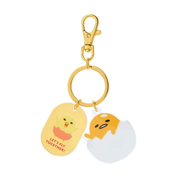 Gudetama Besties Keychain Sanrio Acrylic Key Ring