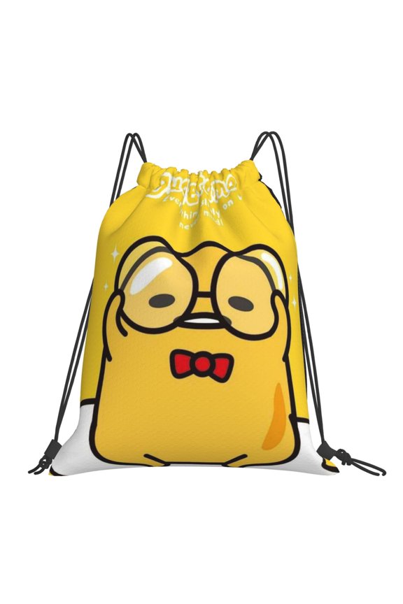 Gudetama Drawstring Backpack Sport Gym Bag For Yoga Swimming Gymsack Sport Strap Pack Bag