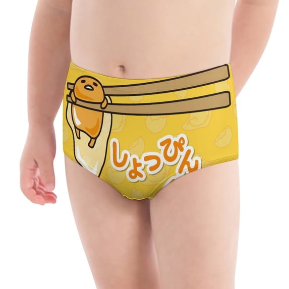 Gudetama Girls' Breathable Underwear Comfort Panties Briefs