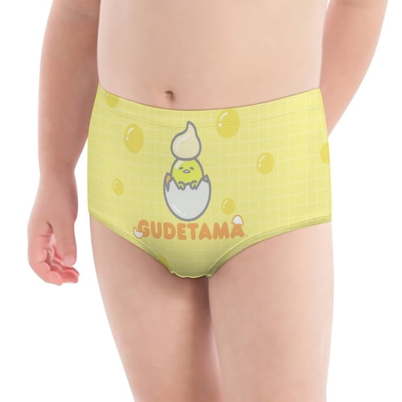 Gudetama Girls' Breathable Underwear Comfort Panties Briefs