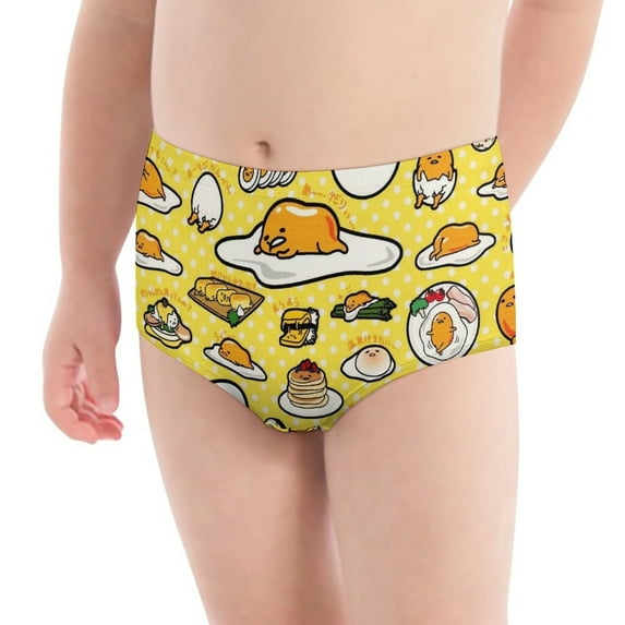 Gudetama Girls' Breathable Underwear Comfort Panties Briefs