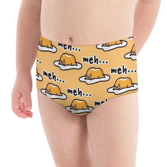 Gudetama Girls' Breathable Underwear Comfort Panties Briefs