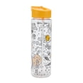 thumbnail image 1 of Gudetama Lazy Egg Skillets & Arrows AOP 24 Oz Single Wall Plastic Water Bottle, 1 of 7