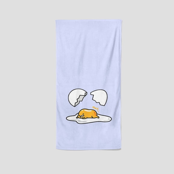 Gudetama Lazy Egg's unique single-sided towel is a personalized gift for fans, perfect for yoga, boxing, fitness, and sunbathing, measuring 13.8"x28.7".