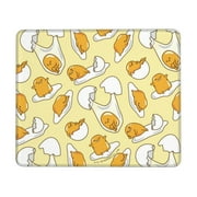 Gudetama Mouse Pad,Small Gaming Mousepad,Non-Slip Rubber Base And Stitched Edges Desk Mat For Computer Home Office Work And Study 7 X 8.6 In