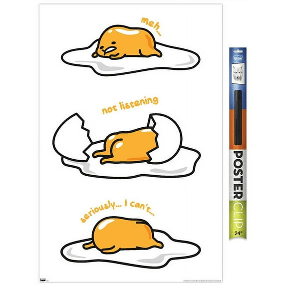 Gudetama - Not Listening Wall Poster, 22.375" x 34"