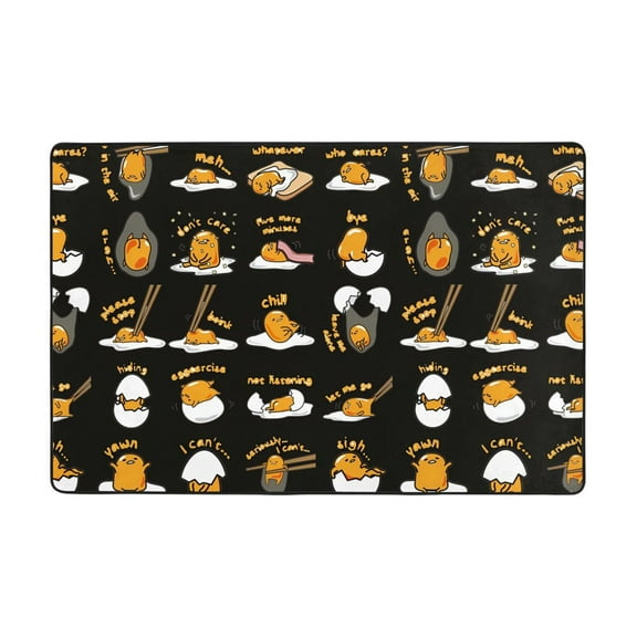 Gudetama Rugs Washable Cover Floor Rug Carpets Bathroom Decorations For Kitchen Bedroom Indoor 36"X24"