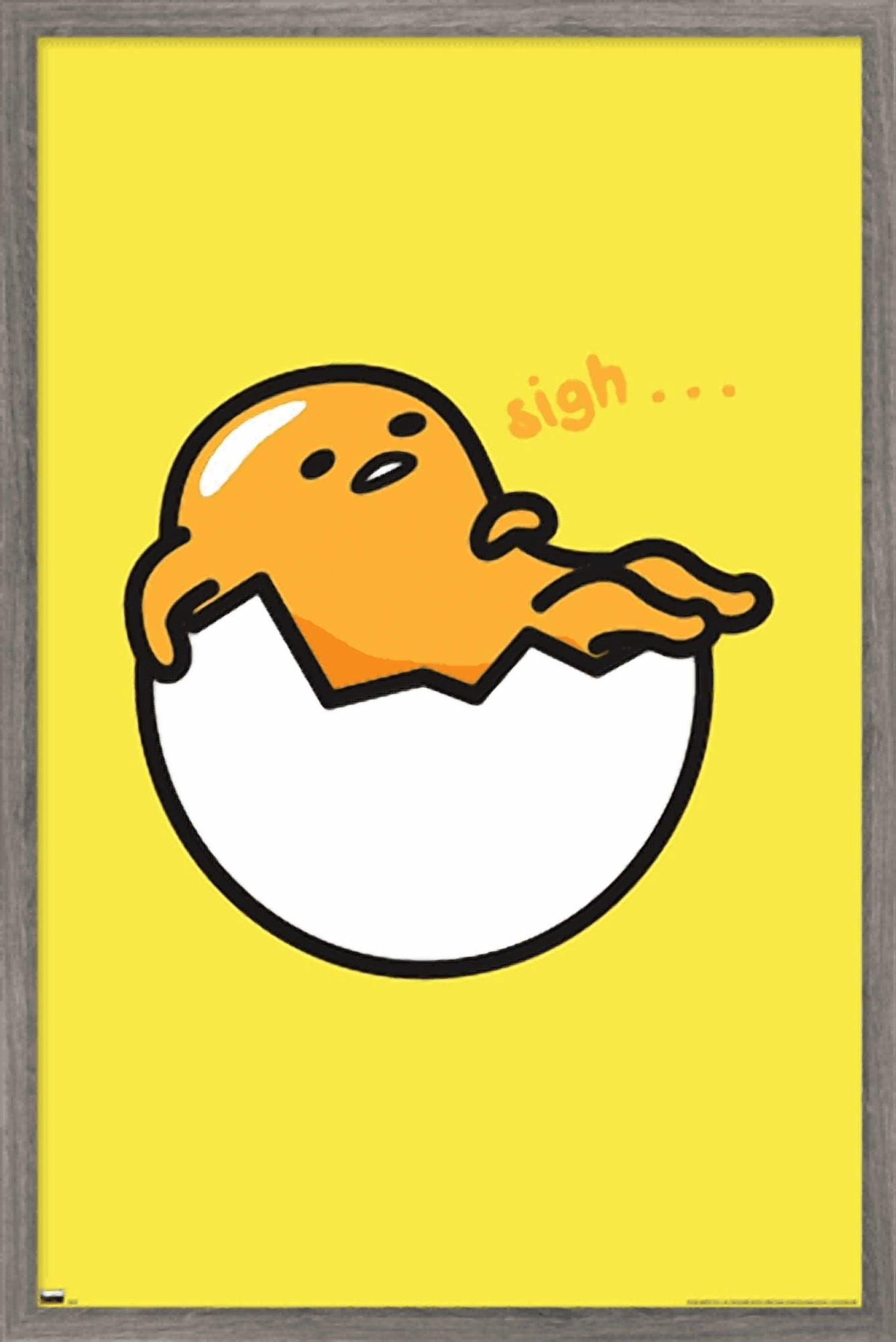 Gudetama - Sigh Wall Poster, 14.725" x 22.375" Framed