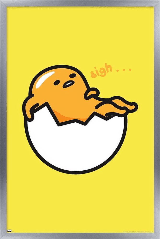 Gudetama - Sigh Wall Poster, 14.725" x 22.375" Framed