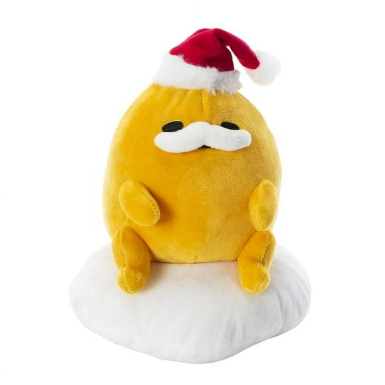 Sanrio Gudetama 10 Inch The Lazy Egg with Santa Hat Plush Toy