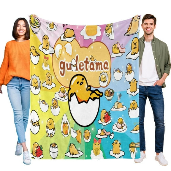 Gudetama Throw Blanket Gifts for Fans Lover Girls Boys Women Present Hoodie Him Bed 40"x47"