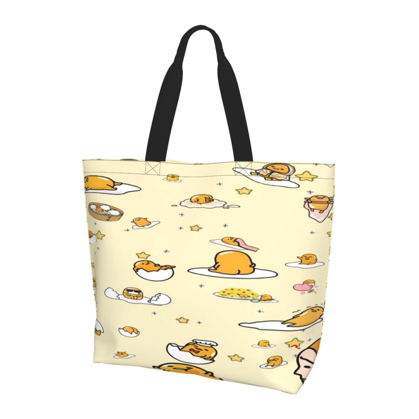 Gudetama Tote Bag For Women Cute Beach Bag Portable Handbag Ladies ...