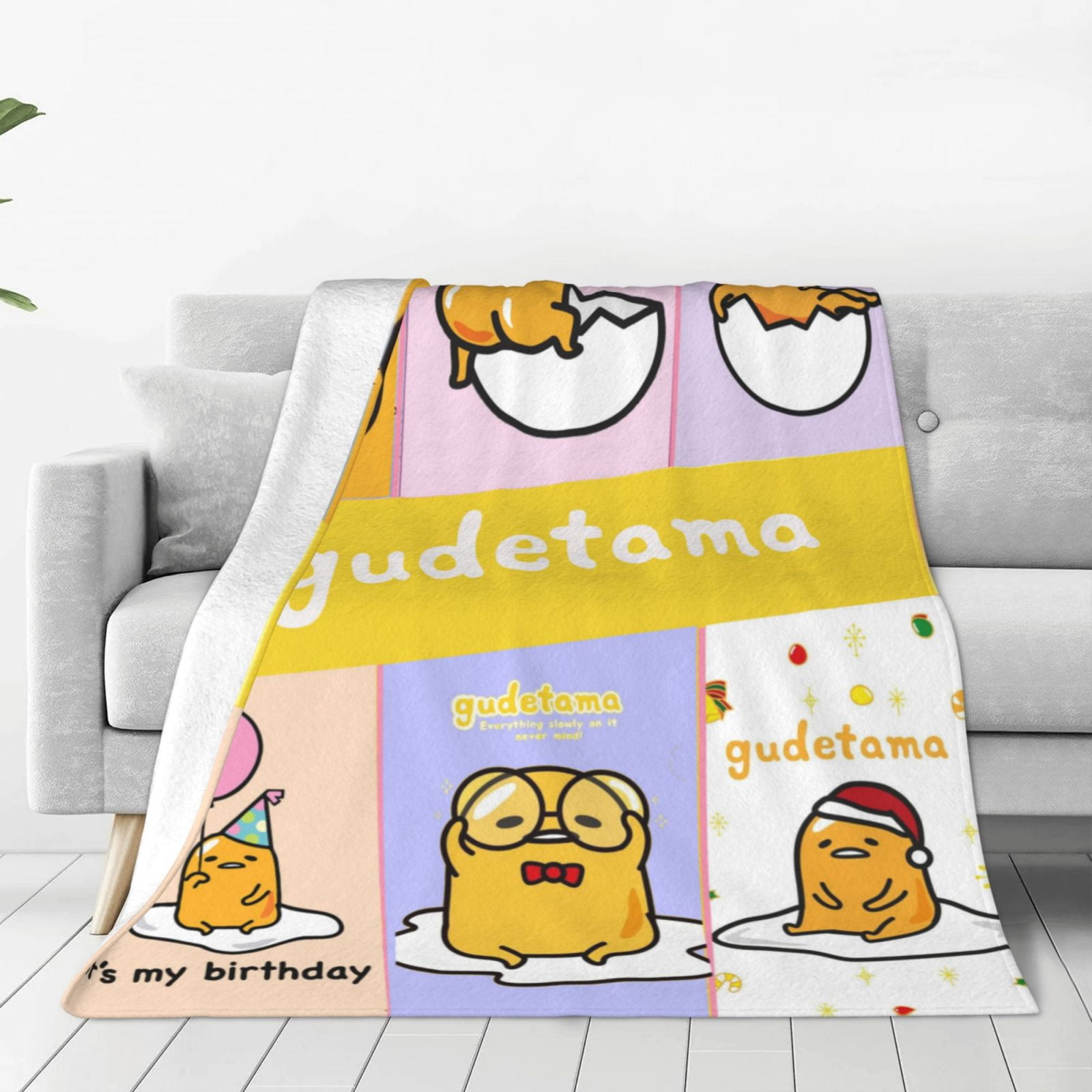 Gudetama UltraSoft Micro Fleece Blanket Throw All Season Fuzzy