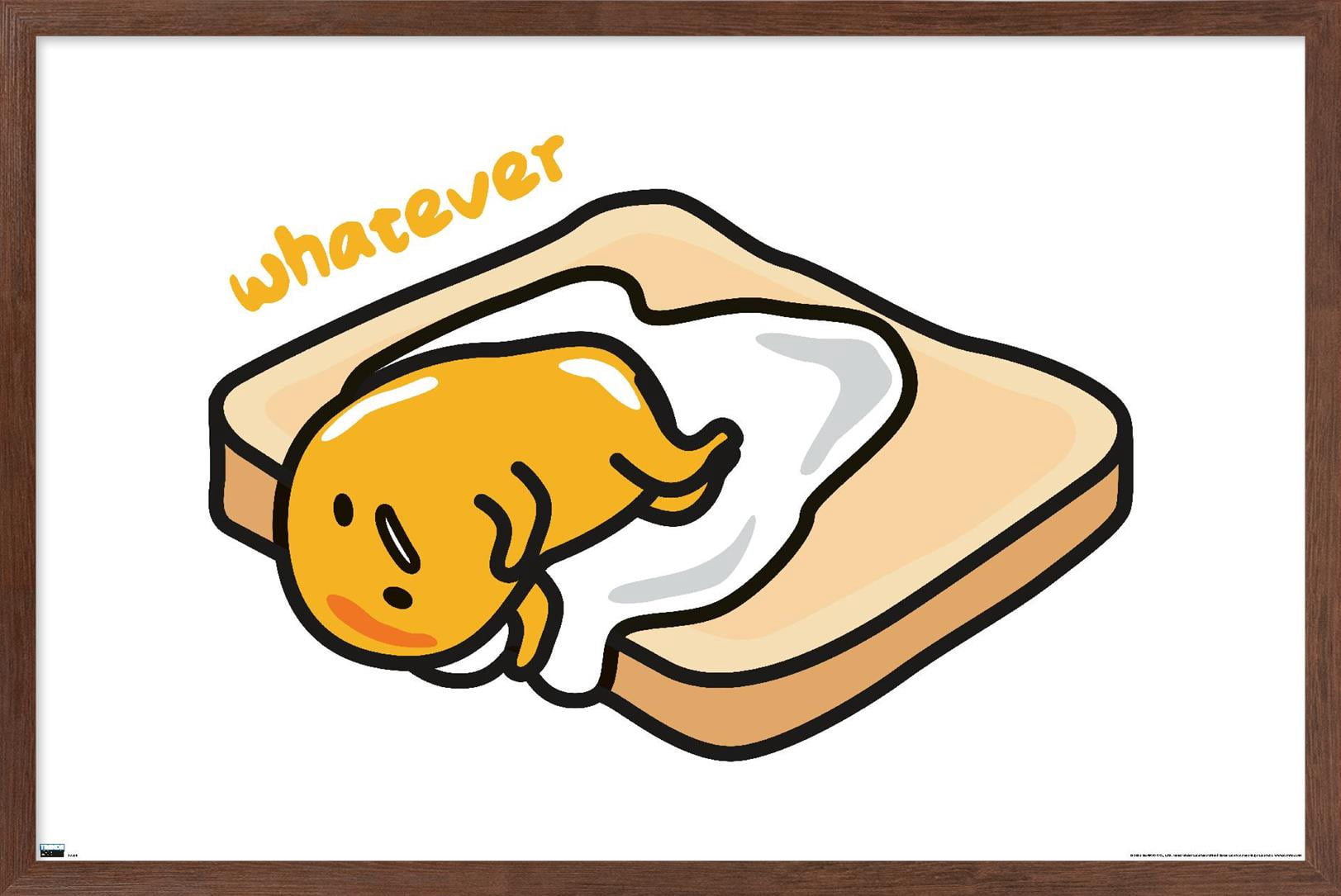 Gudetama - Whatever Wall Poster, 14.725" x 22.375" Framed