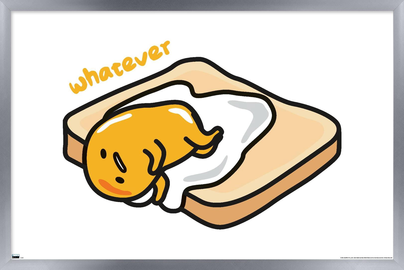 Gudetama - Whatever Wall Poster, 22.375" x 34" Framed