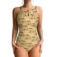 thumbnail image 1 of Gudetama Women's One Piece Swimsuit High Neck Tummy Control Swimwear Bathing Suit, 1 of 7