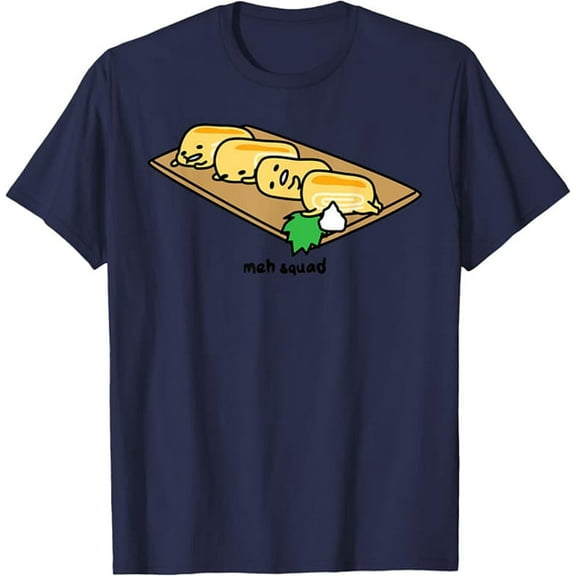 Gudetama the Lazy Egg Meh Squad Sushi Tamagoyaki T-Shirt