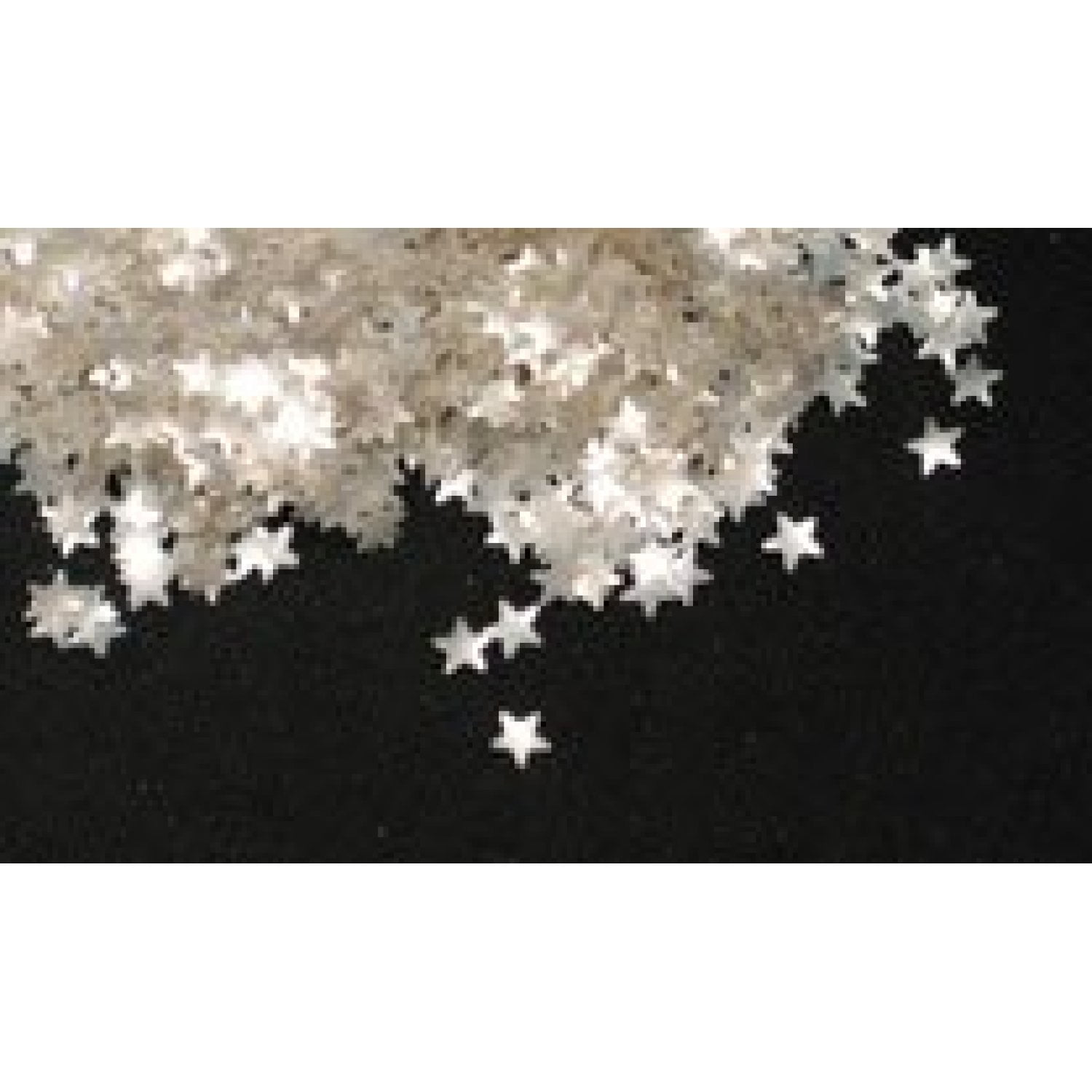 GueXIYDI Metallic Silver Stars Edible Shimmer Glitter for Cakes and ...