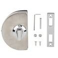 Gueiykk 10‑12mm Frameless Single Glass Door Lock Stainless Steel No