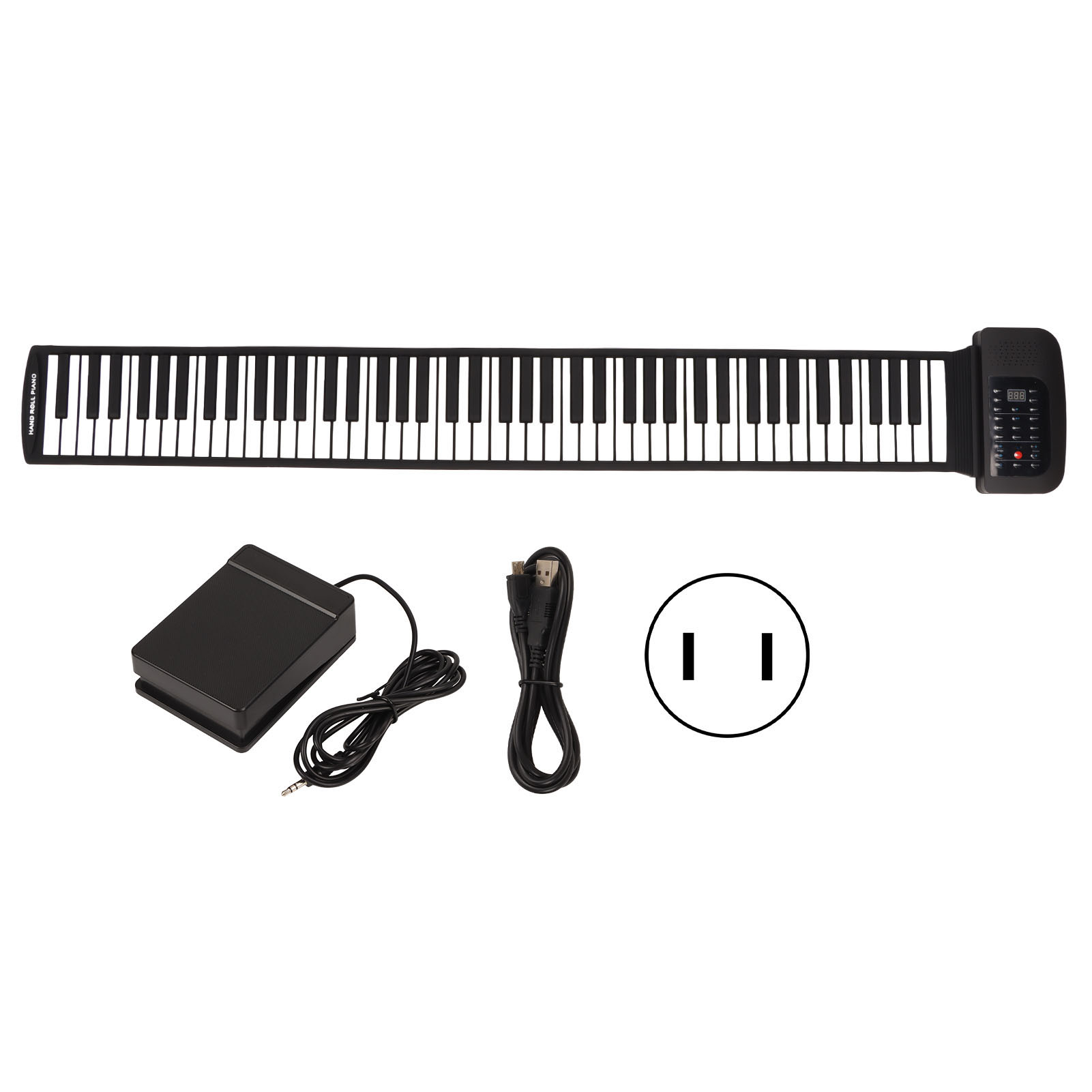 Gueiykk Roll Up Piano 88 Keys Single Horn Bluetooth MIDI Function ...