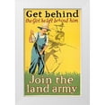 thumbnail image 1 of Guenther 22x32 White Modern Wood Framed Museum Art Print Titled - Get behind the girl he left behind him, ca. 1918, 1 of 4